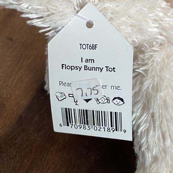 New Jellycat Flopsy Bunny Tot 7" Plush Rabbit Stuffed Animal - Picture 5 of 6